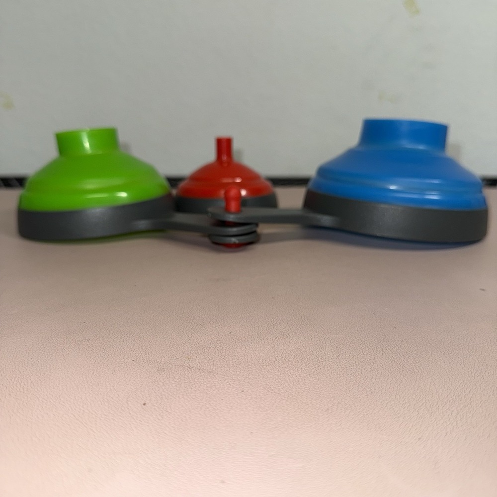 Collapsible Silicone Funnel Set of 3 Nesting Kitchen Funnels w‎ Hanging Ring